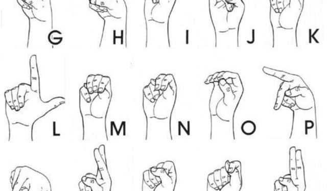 Lenguaje de señas-1600´s