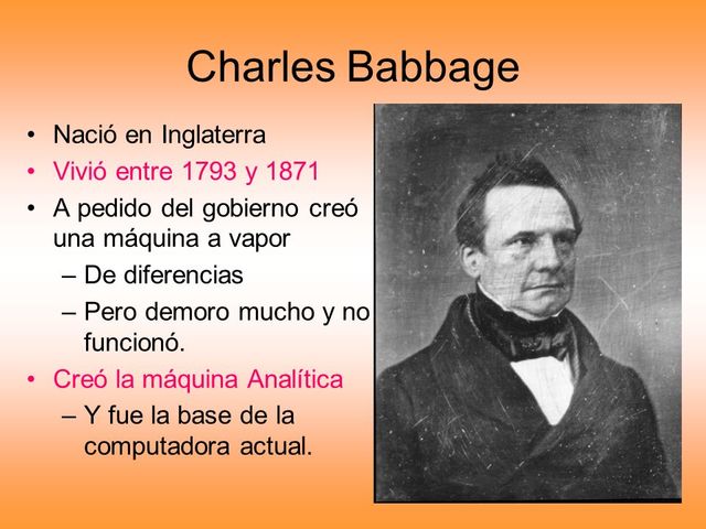 CHARLES BABBAGE (Inglaterra)