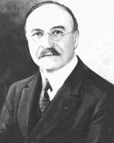 Leo Baekeland crea la Baquelita, plástico sólido termoestable.