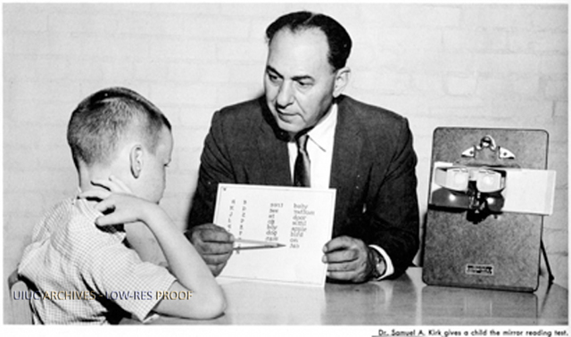 Samuel A. Kirk coins term "learning disability"