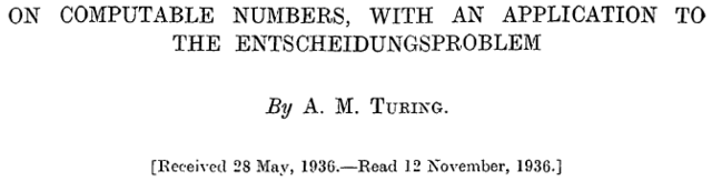 Alan Turing "Números Calculables"