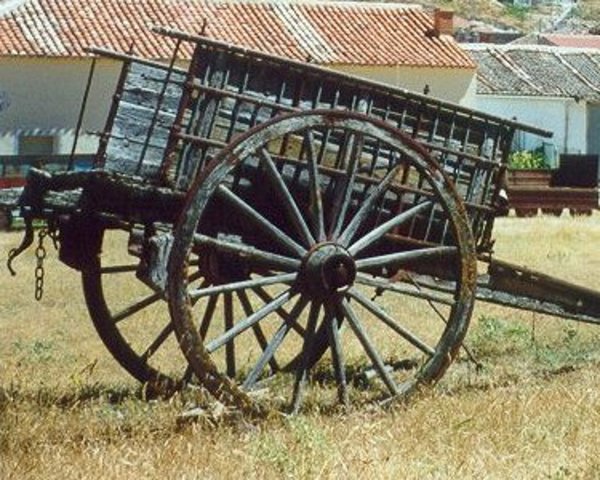Carro con dos ruedas Alrededor del