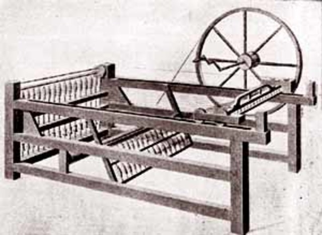 Invención del telar automático.