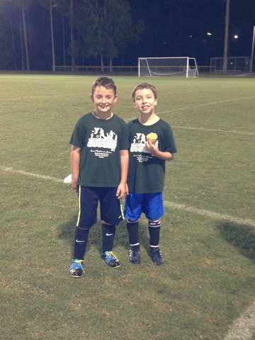 Yo empecé fútbol cuando tenía cuatro años.