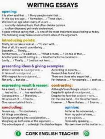 Aprender a hacer ensayos en Ingles.