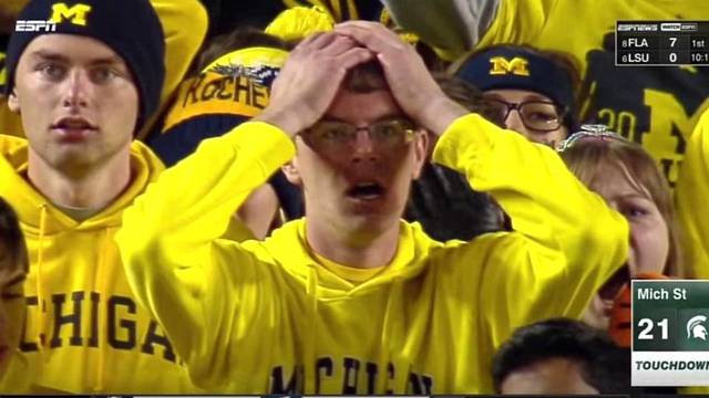 Michigan hands Michigan State the game.