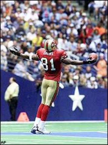 T.O. Celebrates on the Dallas Star