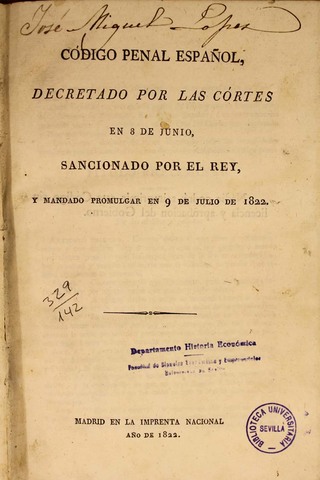 CÓDIGO PENAL 1822