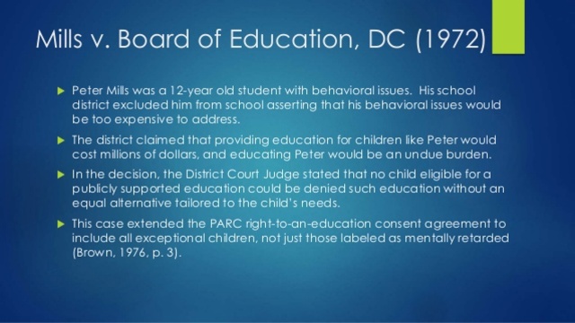 Mills v. Board of Education of the District of Columbia