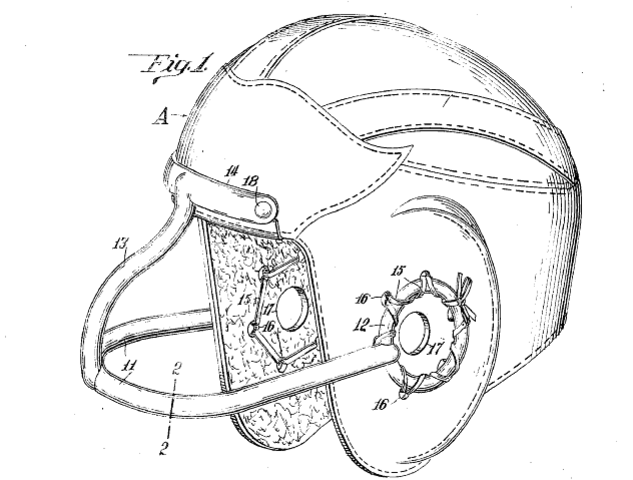 First Facemask on a Helmet
