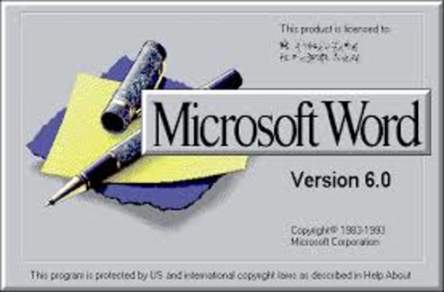 Word 1.0,Word 2.0,Word 6.0 (1990-1993 Windows)