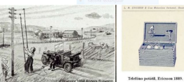 El primer teléfono en un automovil