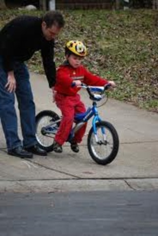 First time riding a bike