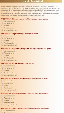 Becker y Heimberg crearon un test de asertividad para personas deprimidas