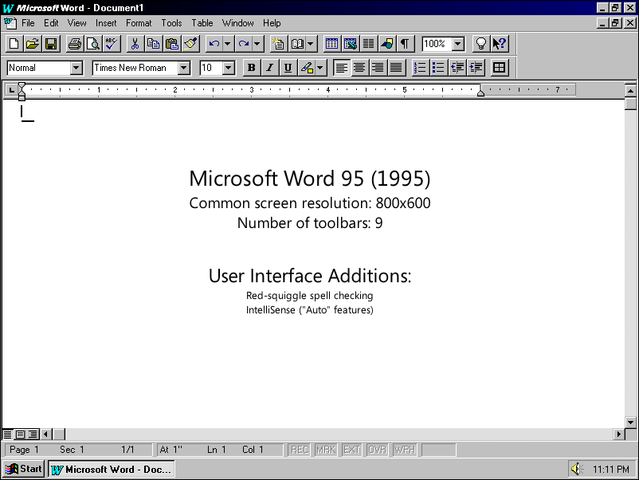 Word para Windows 95, también conocido como Word 7