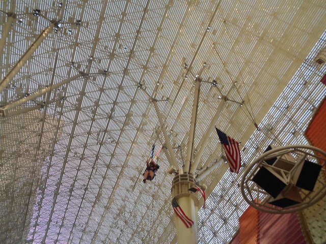 Zip-Lining Across Fremont Street In Las Vegas