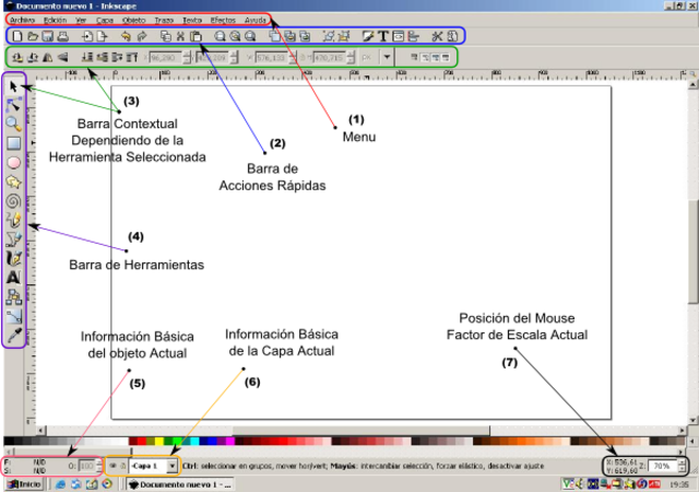 INTERFAZ GRÁFICA Y MODOS DE EDICIÓN EN INKSCAPE