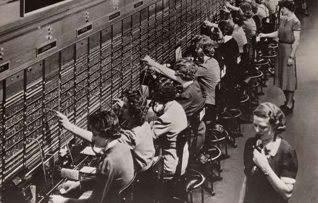 La primera central pública telefónica