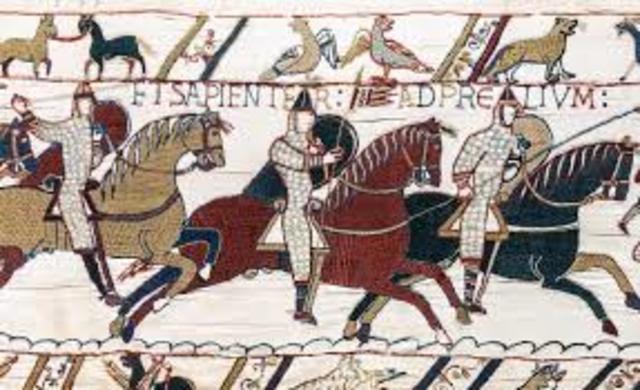 The Norman conquest under William the conqueror