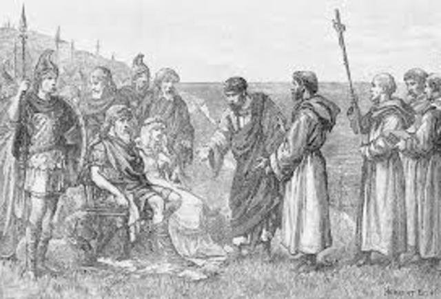 St. Augustine arrived in Britain