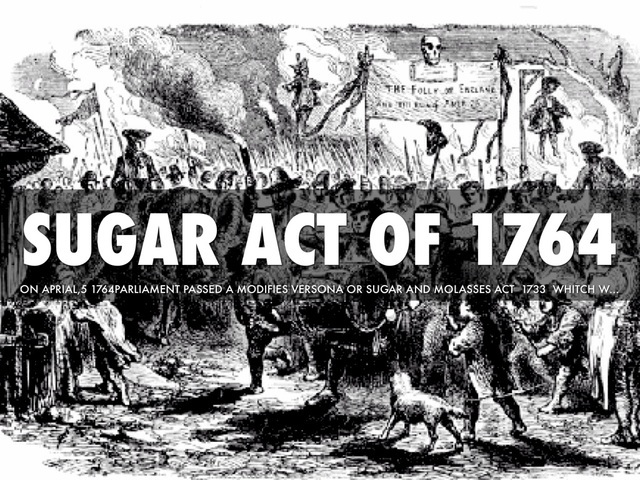 The Sugar Act