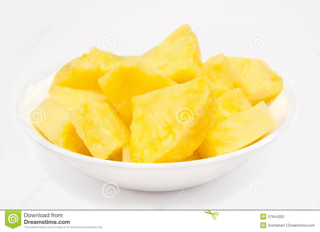 Pineapples for breakfast.