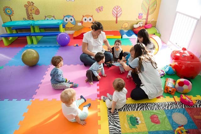 Entrada na escola (berçário)