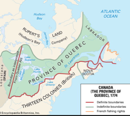 The Coercive/Intolerable Acts: Quebec Act