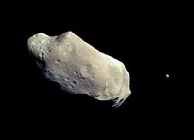 Primera detección de una luna de un asteroide (Galileo a Ida)