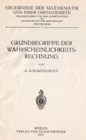 Obra monográfica "Grundbegriffe der Wahrscheinlichkcits rechnung"