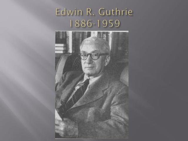 Edwin R. Guthrie y el condicionamiento por contigüidad
