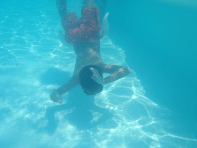 En clase de natación