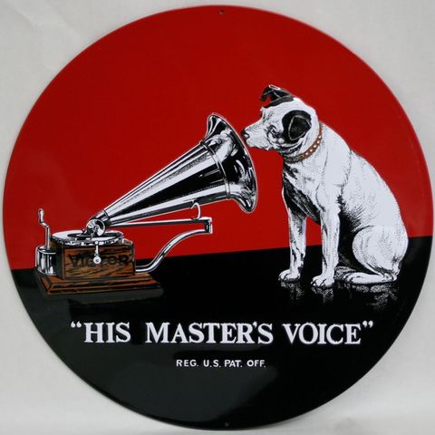 RCA Víctor incorpora en la mercadotecnia el primer logotipo-símbolo