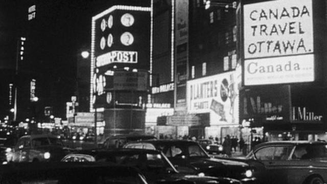 Primer tablero electrónico en Nueva York