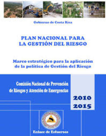 (PNGR) Plan Nacional para la Gestión del Riesgo de Costa Rica