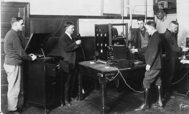 First Radio News Broadcast
