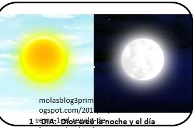 DÍA 1  GENISIS 1 versiculo 1-5