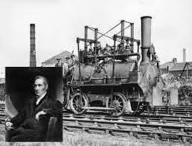 Goerge Stephenson crea su propia locomotora