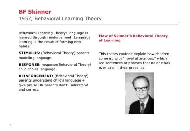 Skinner - Behaviorism & Operant Conditioning
