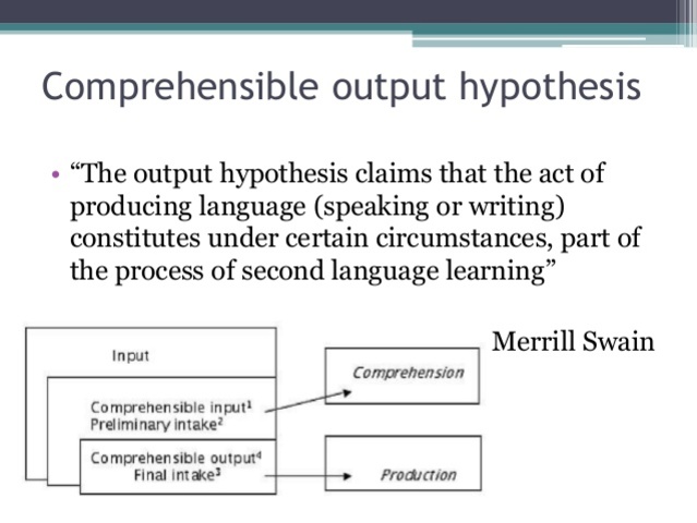 Swain - Output Hypothesis