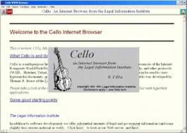 Cello el primer navegador de Microsoft Windows