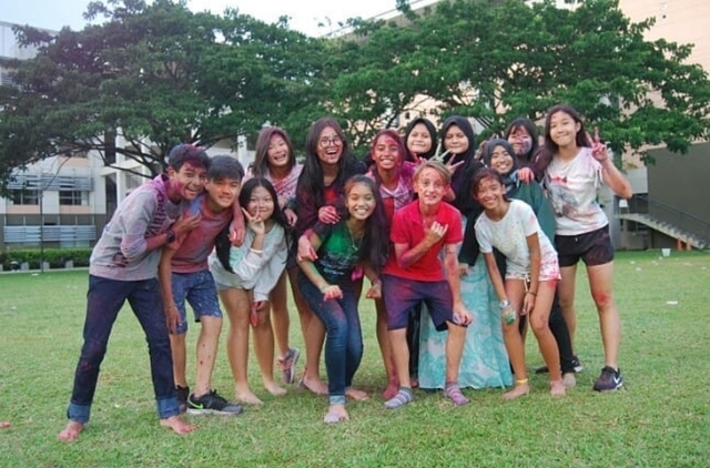 Meeting lots of new friends