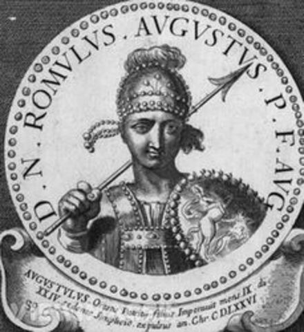 Caída del imperio romano del occidente