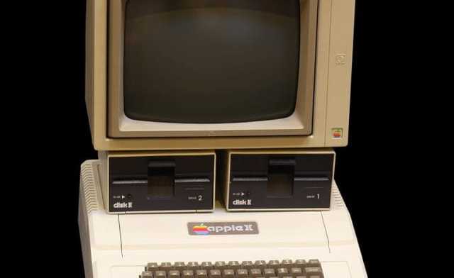 Jobs and wozniak. it offered color graphics and incorporates an audio cassette driver for storage