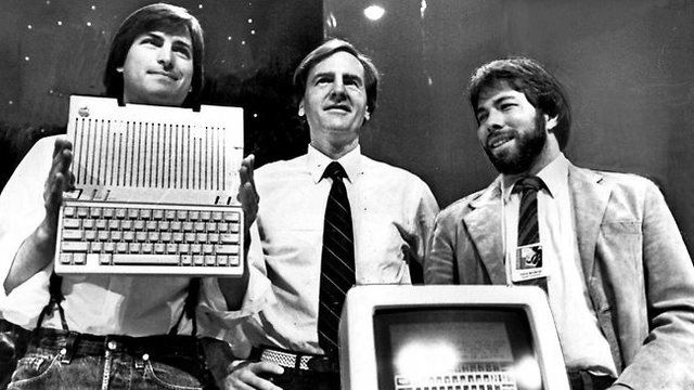 Steve Wozniak and Steve Jobs