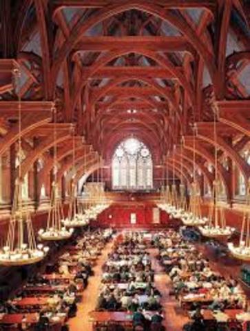 Biblioteca del College de Cambridge (Inglaterra), posteriormente UNIVERSIDAD DE HARVARD