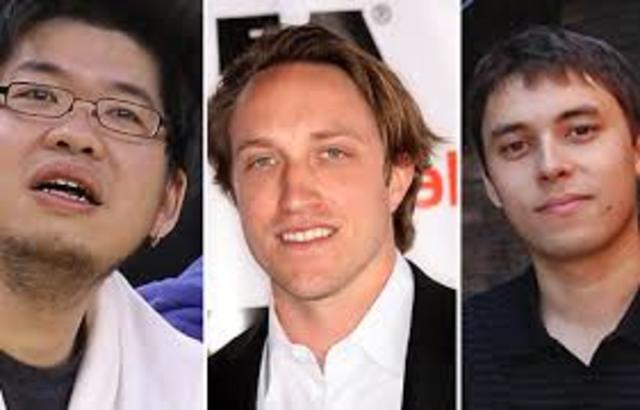 Steve Chen, Chad Hurley y Jawed Karim