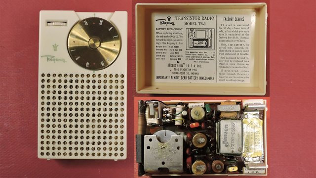 The pocket transistor radio
