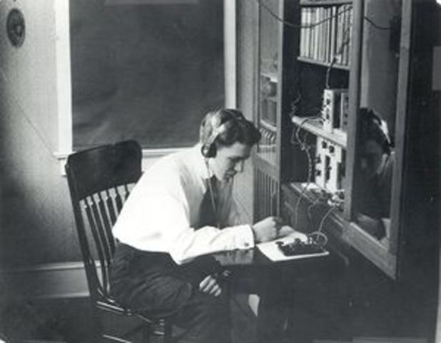 First continuous radio broadcast