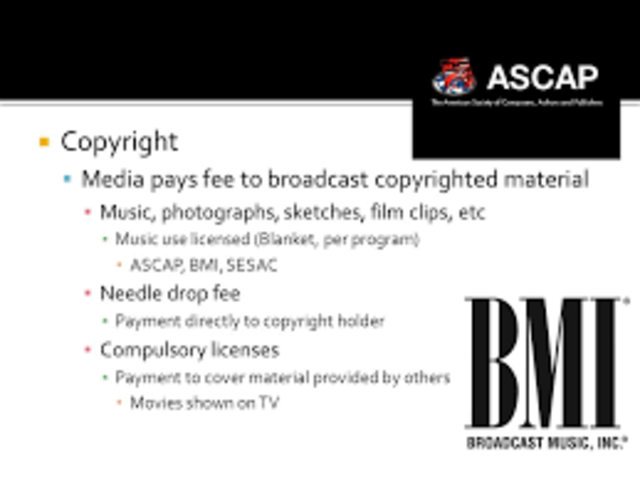 Broadcast and Copyright